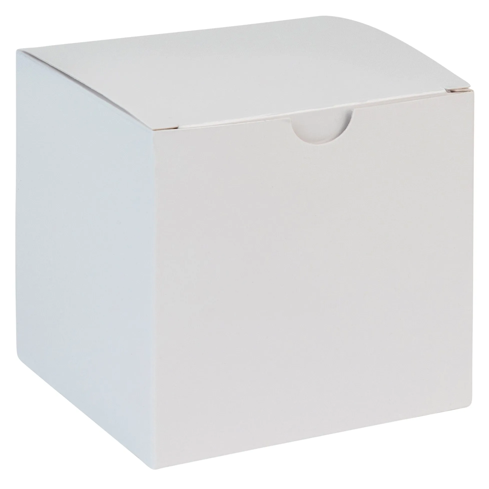 Cube White Gift Tuck Top Boxes 36 Pack 4x4x4