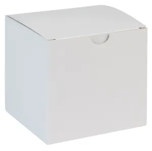 Cube White Gift Tuck Top Boxes 36 Pack 4x4x4