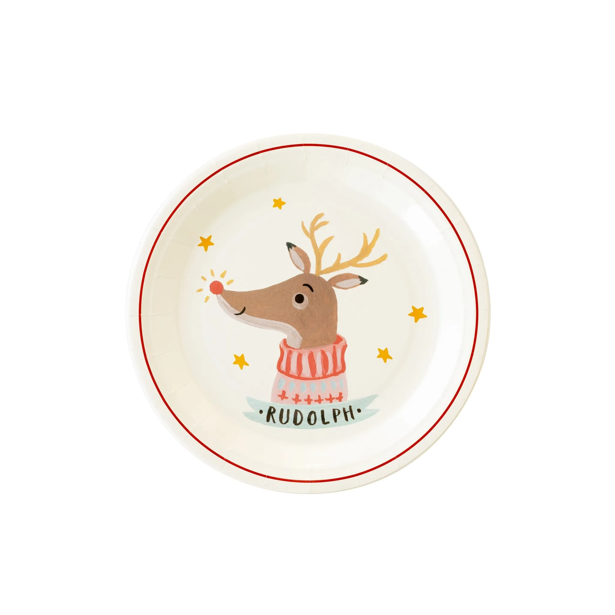 DER1040 - Dear Rodolph Reindeer Paper Plate Set