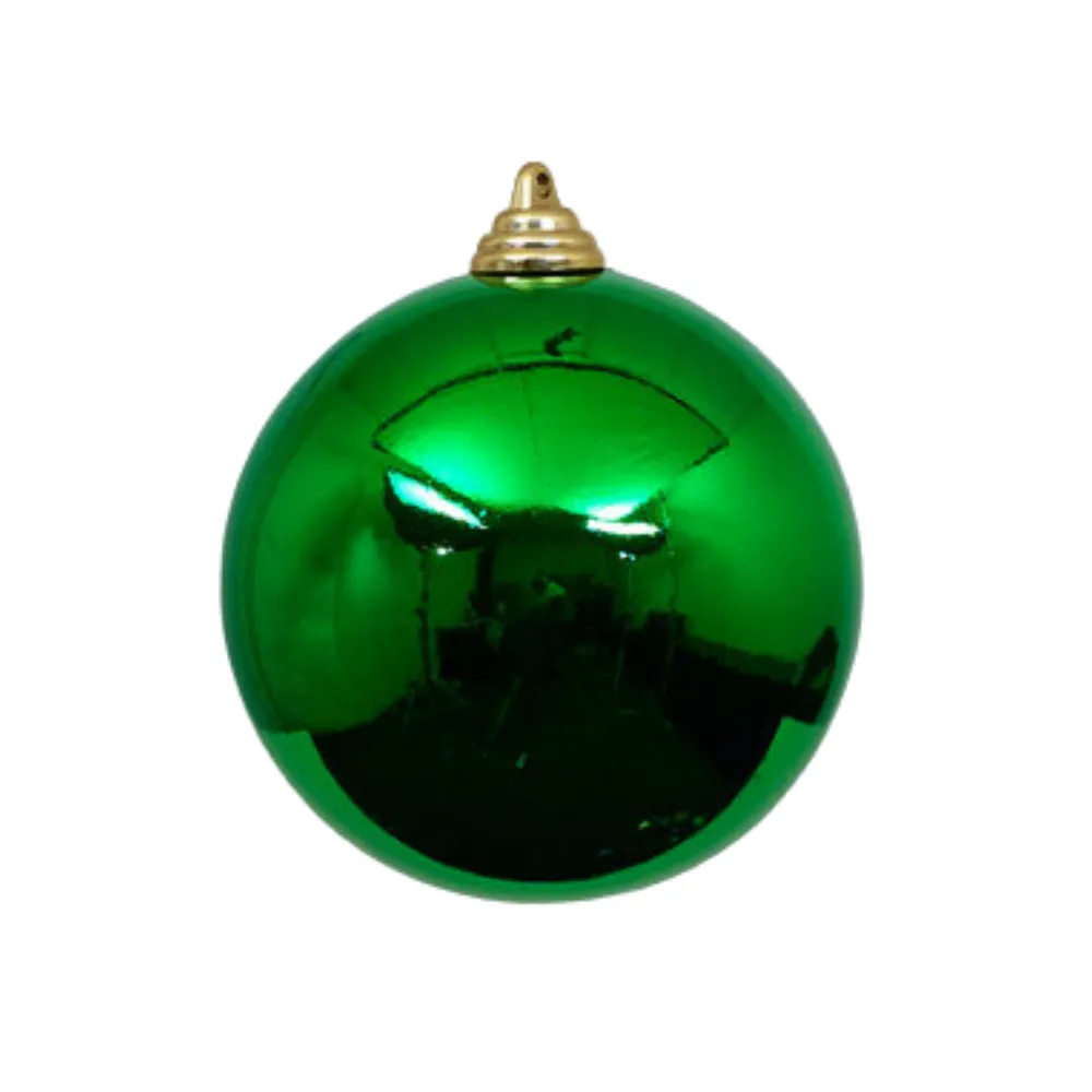 Emerald Green Shiny Ball Ornament, 8"