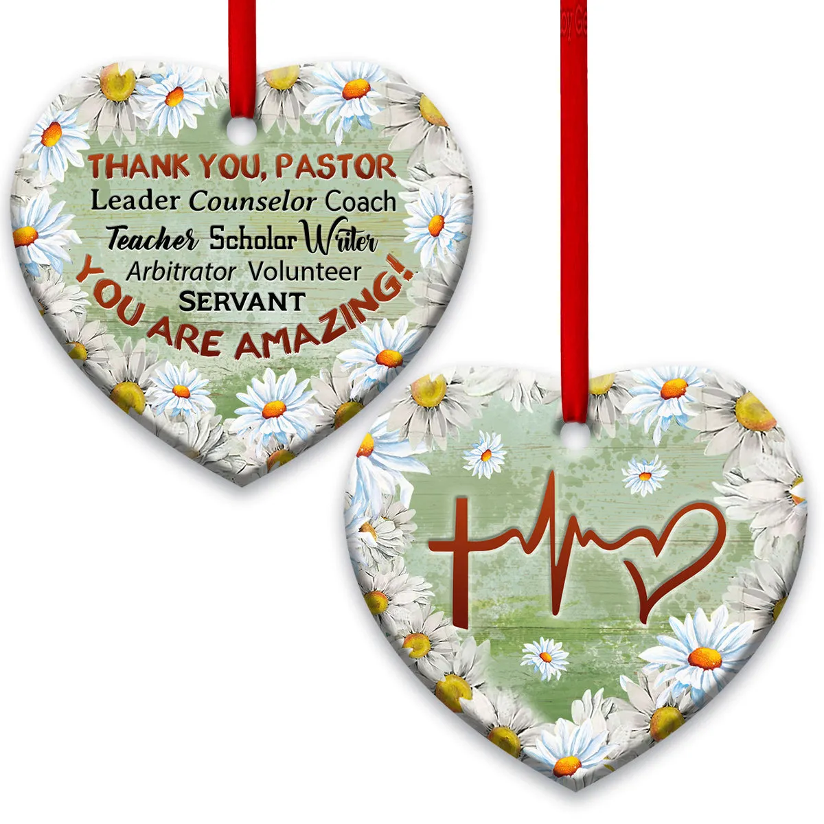 Faith Tor You Are Amazing Heart Ornament - Christmas Ornament - Ciaocustom