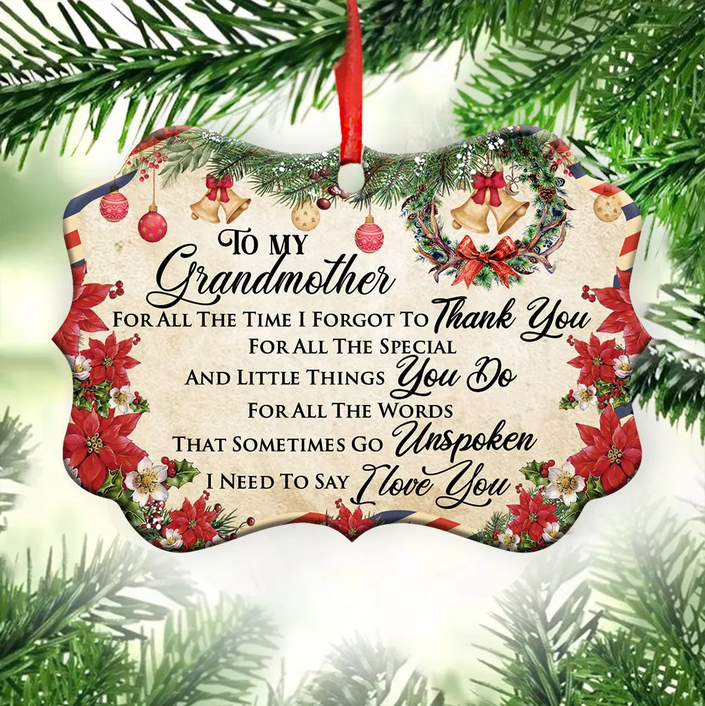 Family Letter To Grandma Christmas Letter Ornament - Christmas Ornament - Ciaocustom