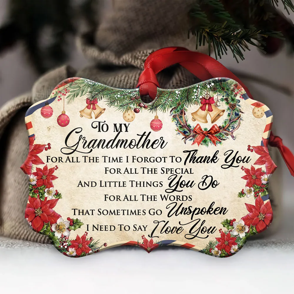 Family Letter To Grandma Christmas Letter Ornament - Christmas Ornament - Ciaocustom