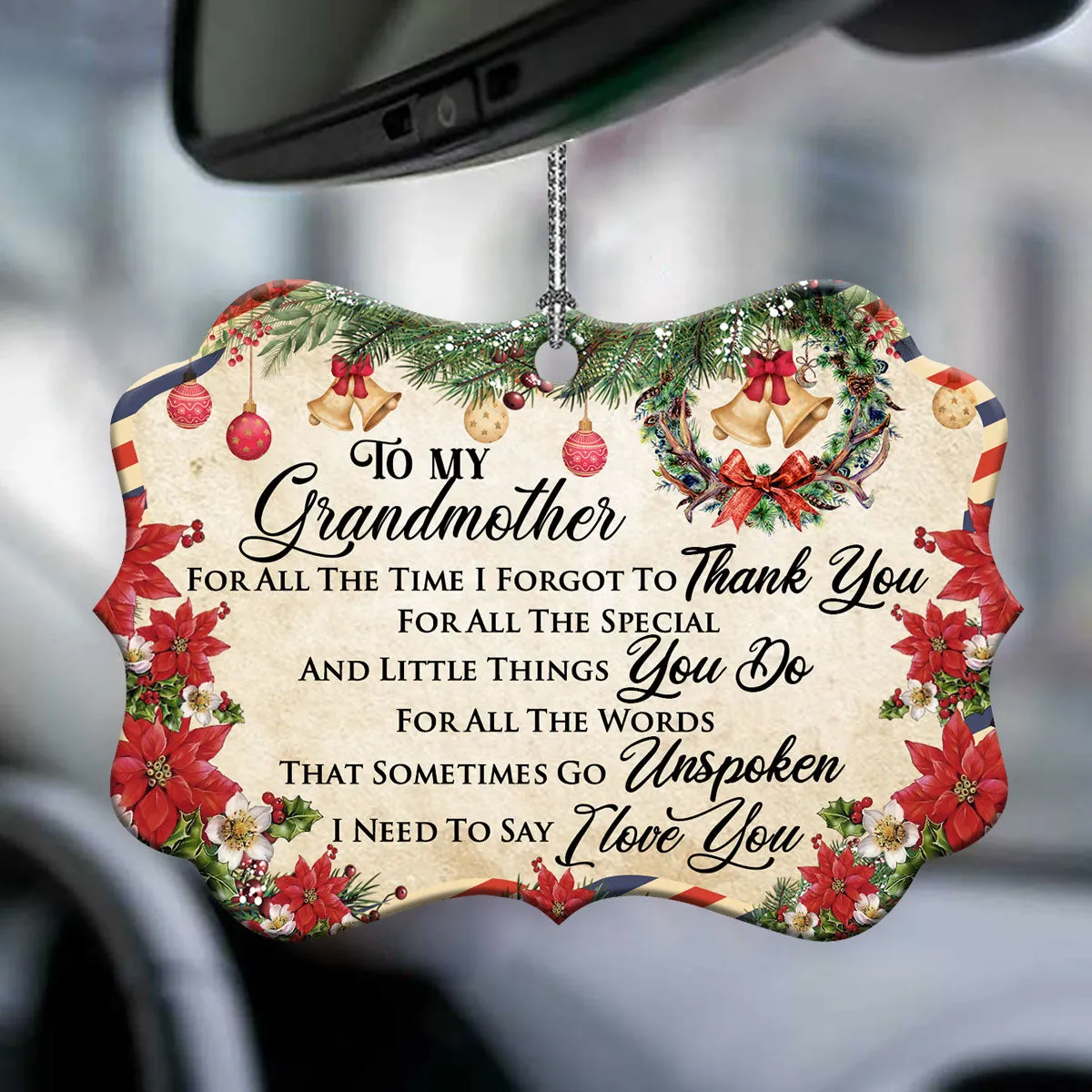 Family Letter To Grandma Christmas Letter Ornament - Christmas Ornament - Ciaocustom