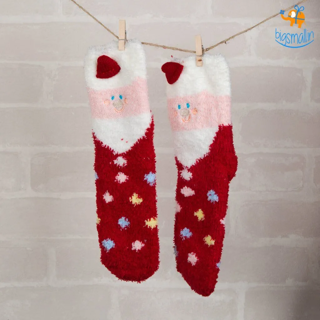 Fluffy Christmas Socks