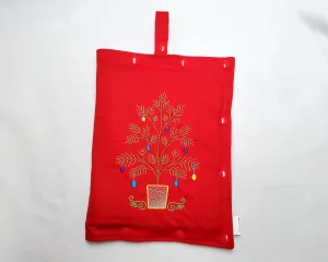 Folk Tree - size Medium Insulated Feeding Pump Bag Cover / IV bag cover. Ready to ship.