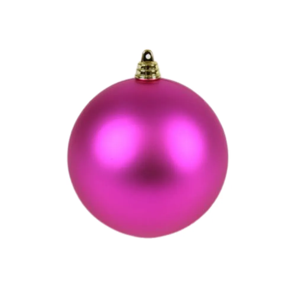 Fuchsia Matte Ball Ornament, 6"