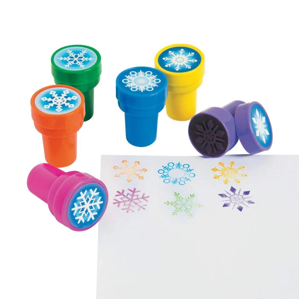 Fun Express - Snowflake Stamps (2dz) for Winter - Stationery - Stamps - Stamps - Self