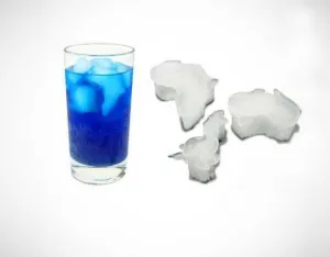 Global Warming Continents Ice Cube Tray