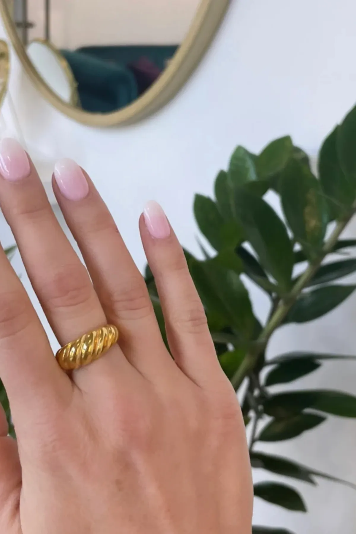 Gold Croissant Ring