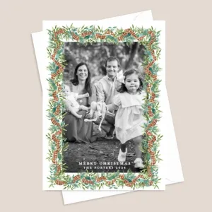 Greenery Holiday Card