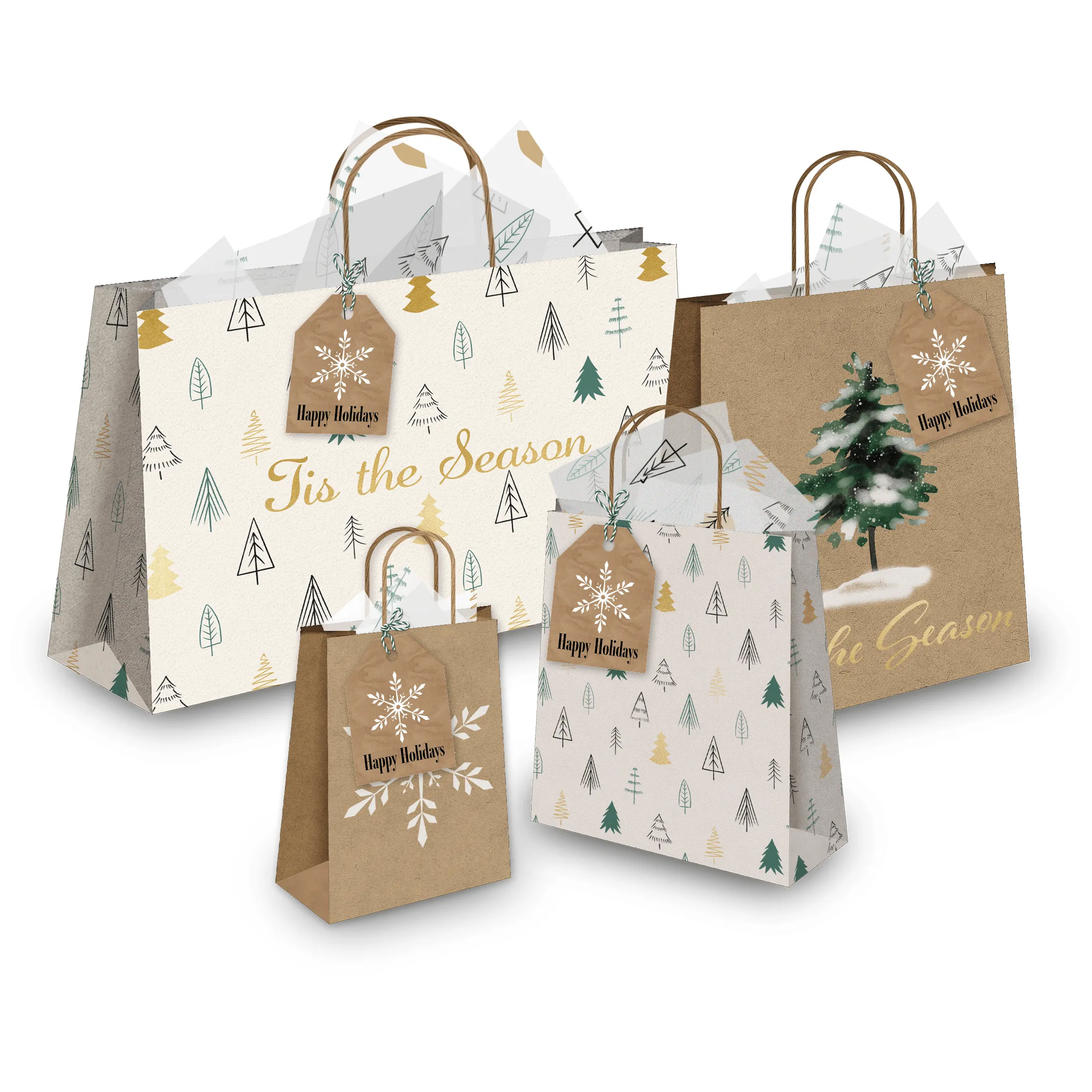 Happy Holidays Gift Tags