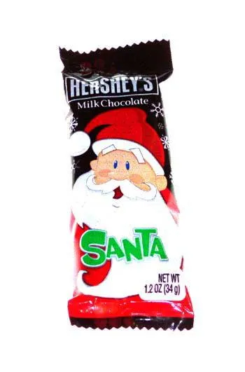 Hershey's Milk Chocolate Santa 6 Pack