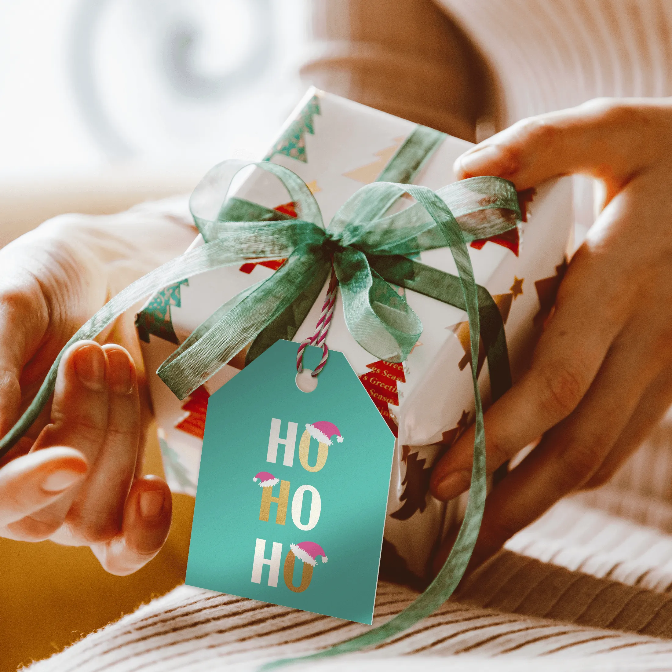 HO HO HO Gift Tags