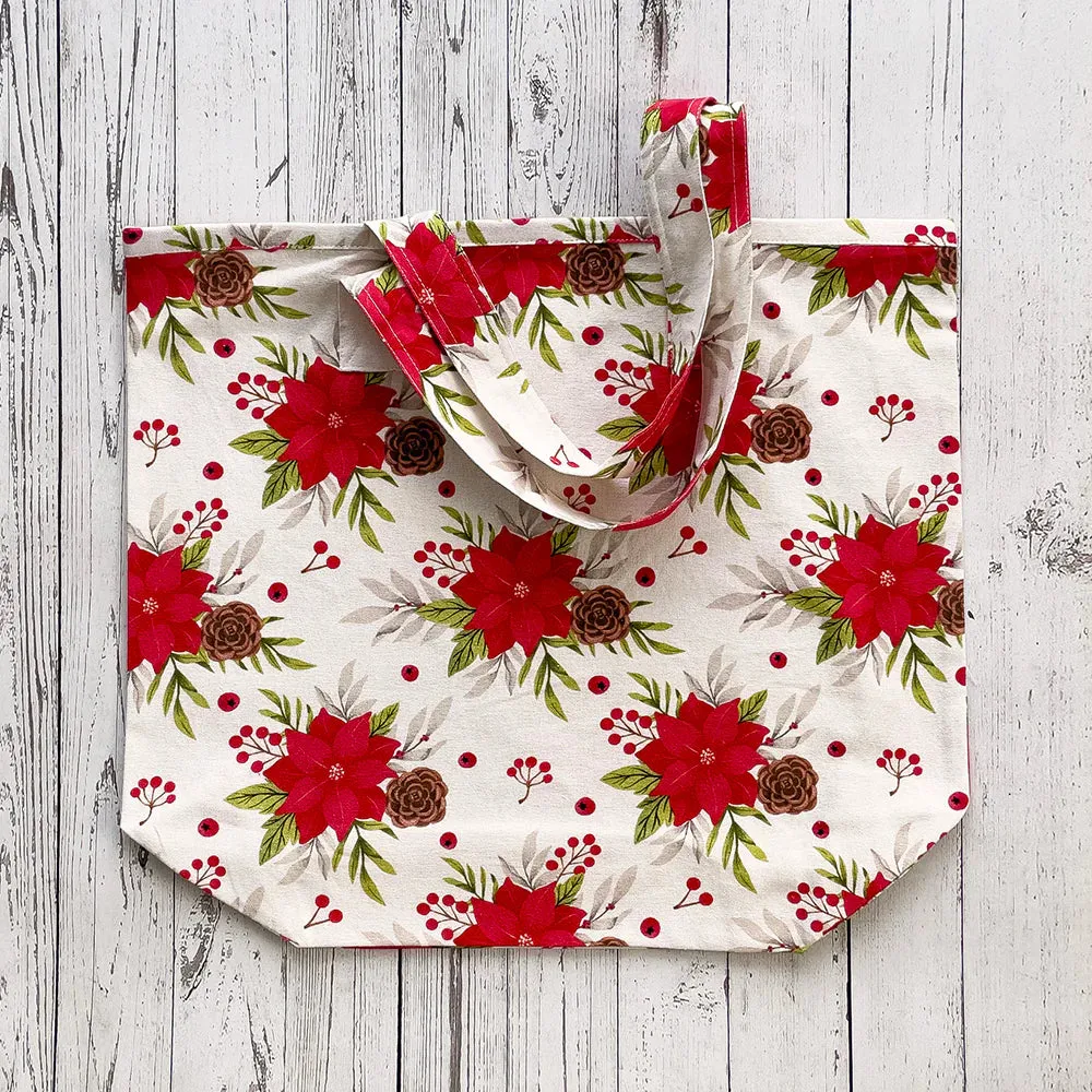 Holiday Printed Cotton Tote Bags