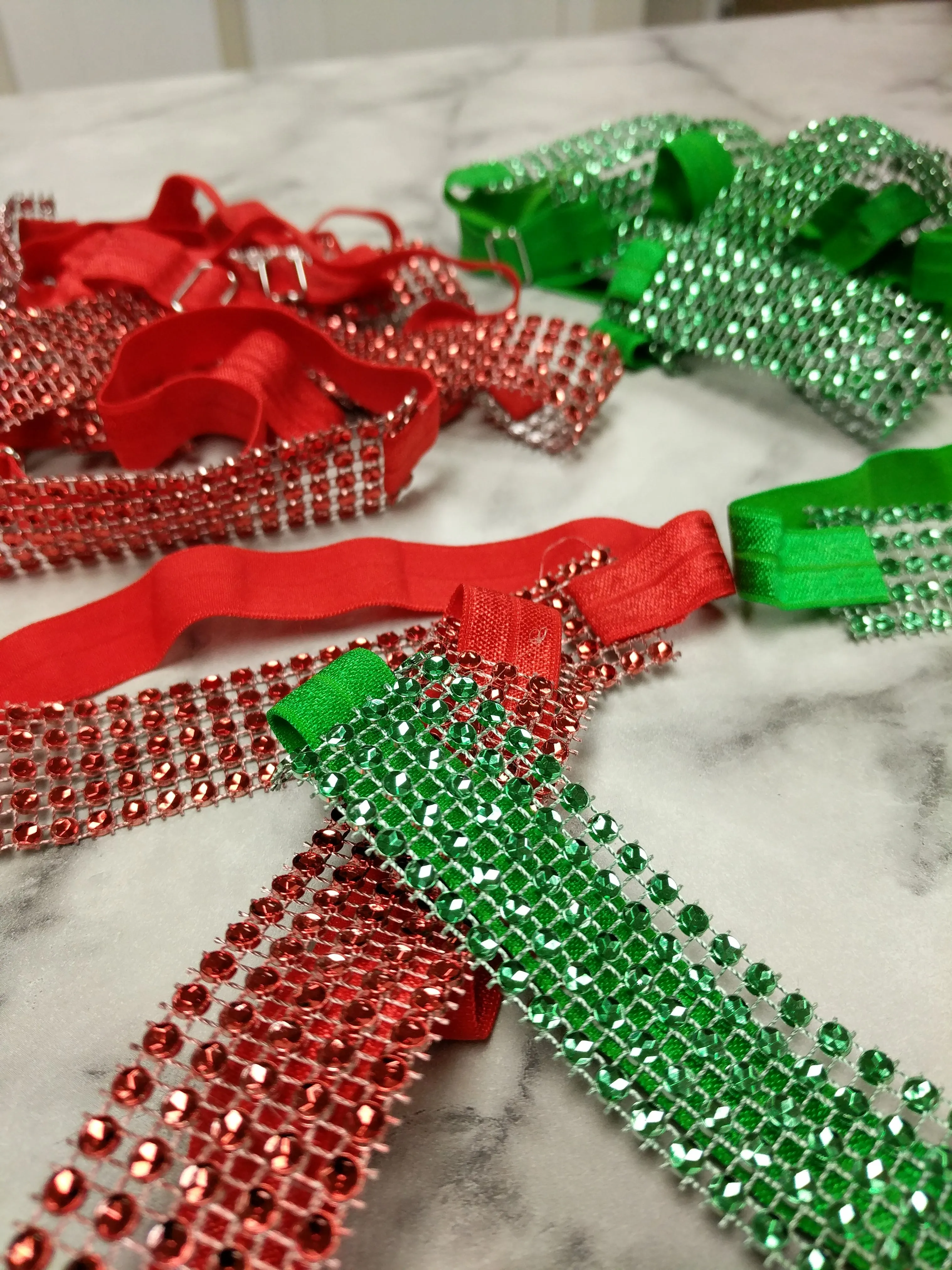 Holiday Sparkle wrap collars