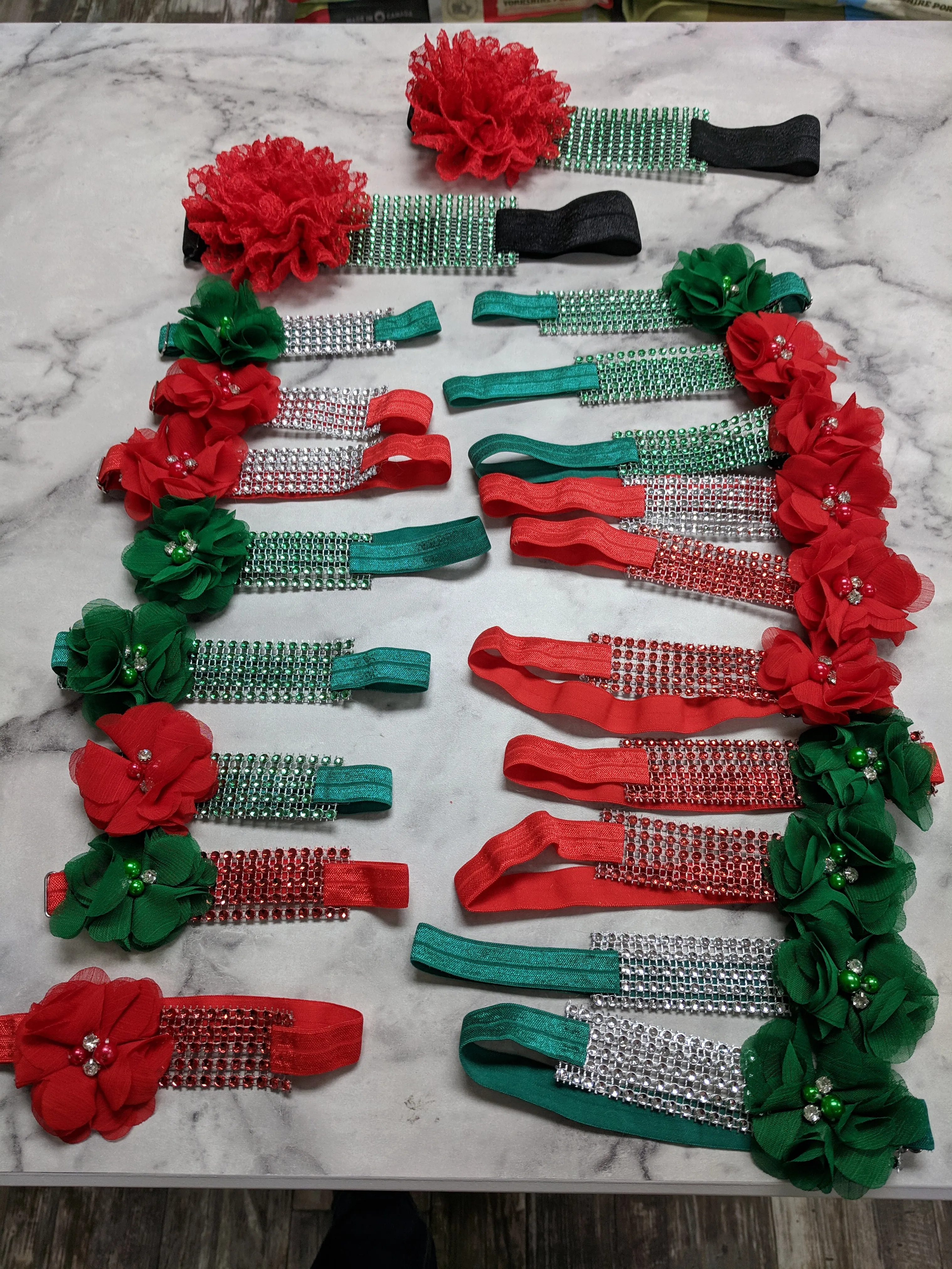 Holiday Sparkle wrap collars