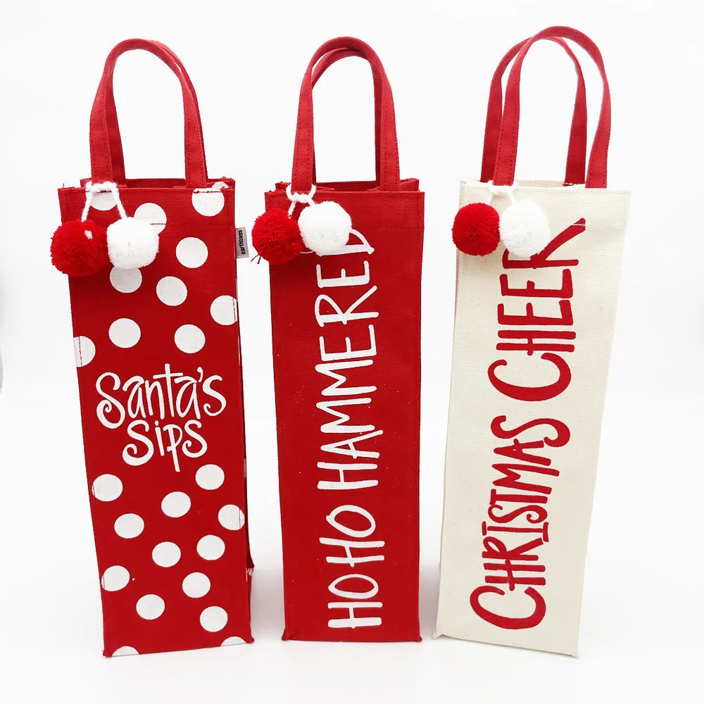 Holiday Wine Bags