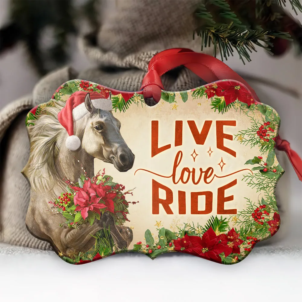 Horse Live Love Ride Ornament - Christmas Ornament - Ciaocustom