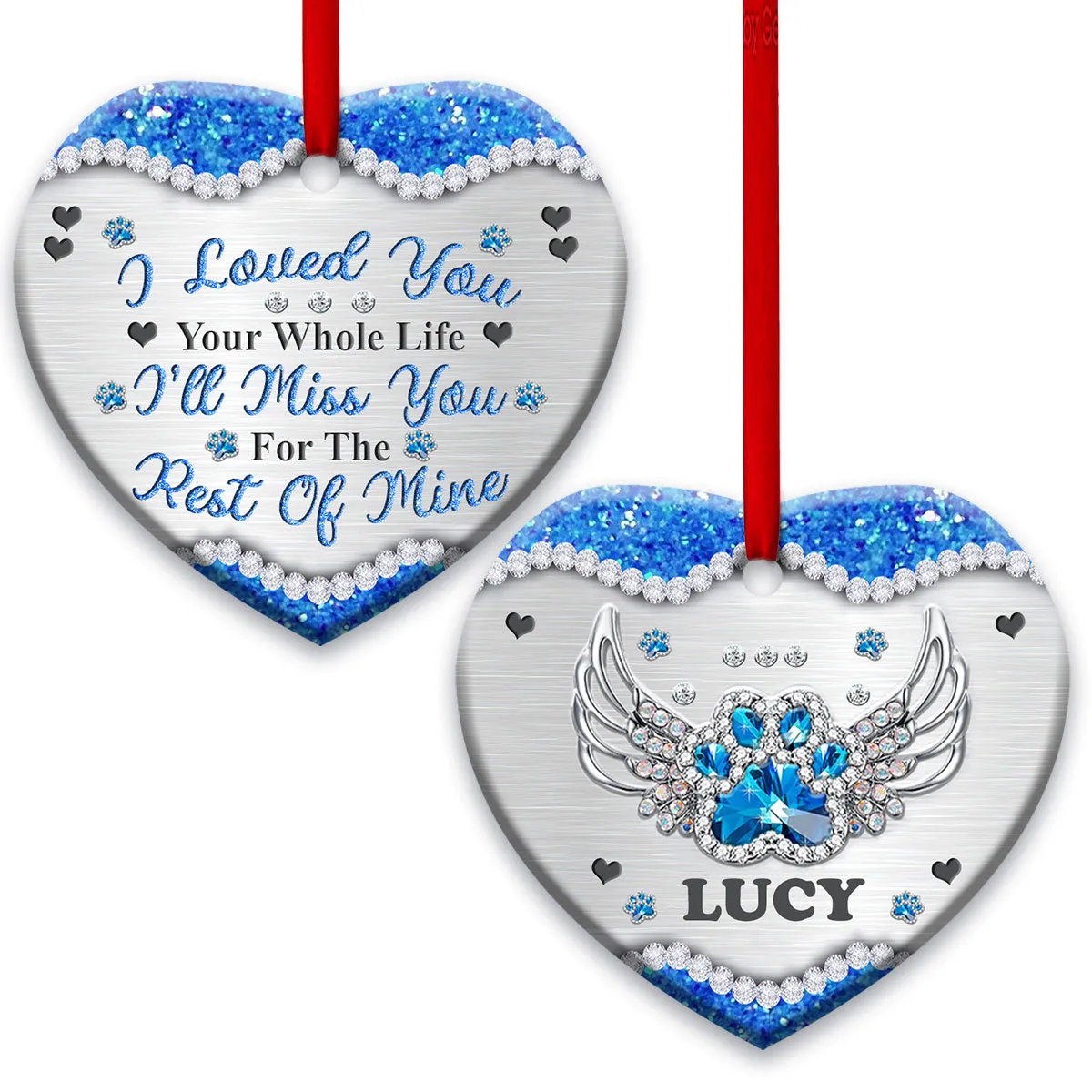 I Loved You Your Whole Life Heart Ornament - Christmas Ornament - Ciaocustom