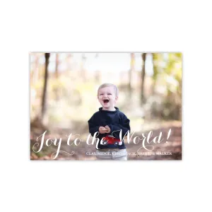 Joy to the World Christmas Holiday Card