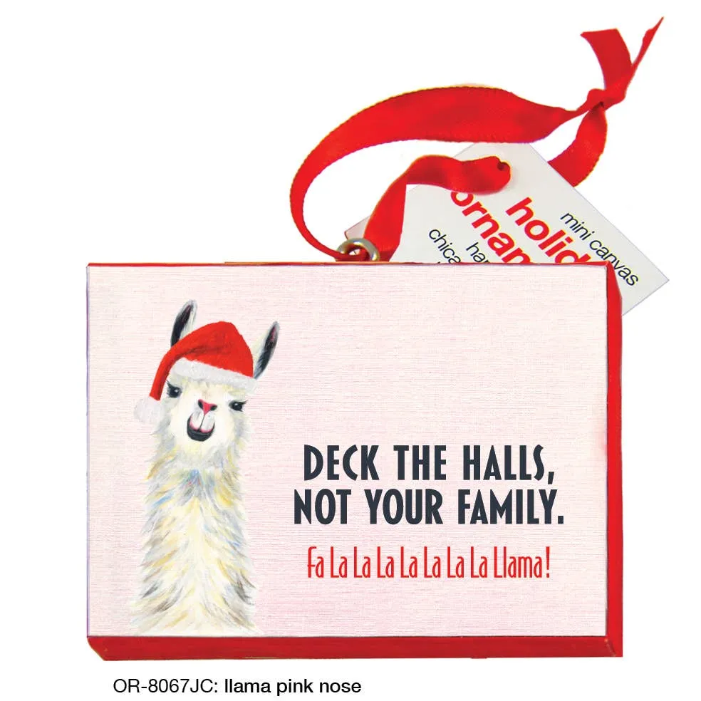 Llama Pink Nose, Ornament (OR-8067JC)