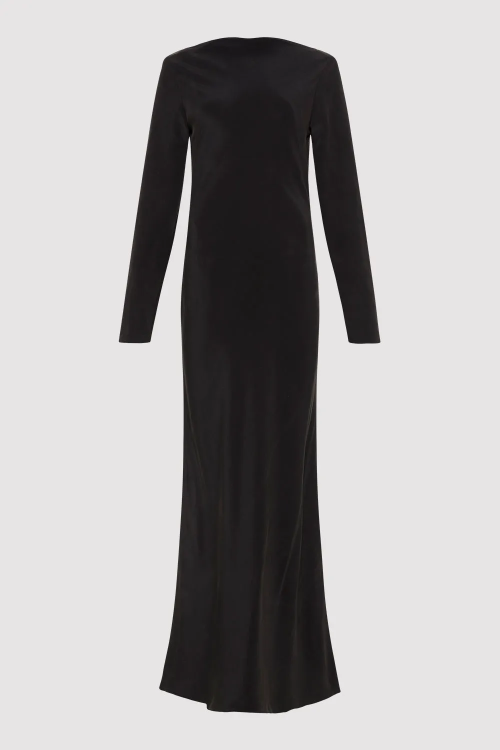 Long Sleeve Silk Dress