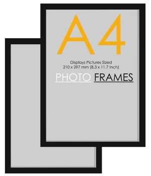 Maurvish Amazing Arts Photo Frame for A4 Document | A4 Size Photo Frame For Wall, Photo Frames for Home and Office decoration (Set of 2)