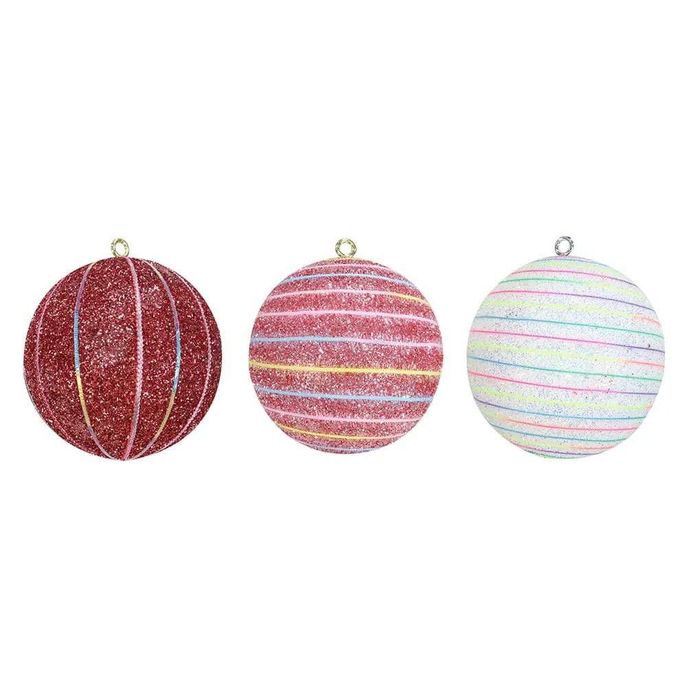 Mega Sherbert Bauble Asst (20cm)