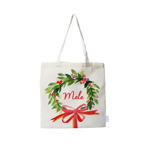 Mele Wreath Tote Bag