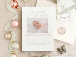 Merry Little Christmas Birth - Letterpress Holiday Cards