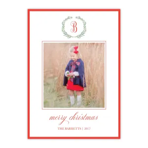 Merry Monogram Holiday Card