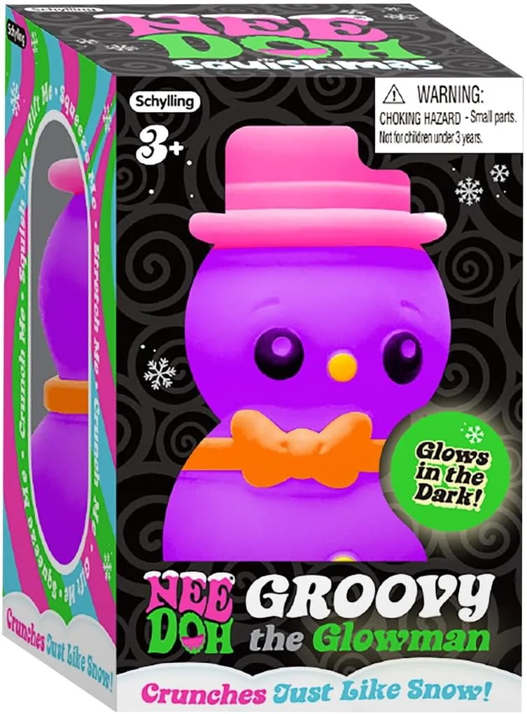 Nee Doh Squishmas Groovy Glowman