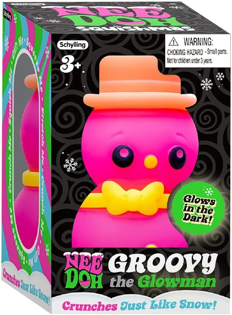 Nee Doh Squishmas Groovy Glowman