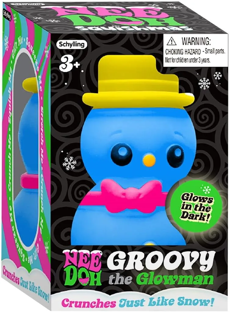 Nee Doh Squishmas Groovy Glowman