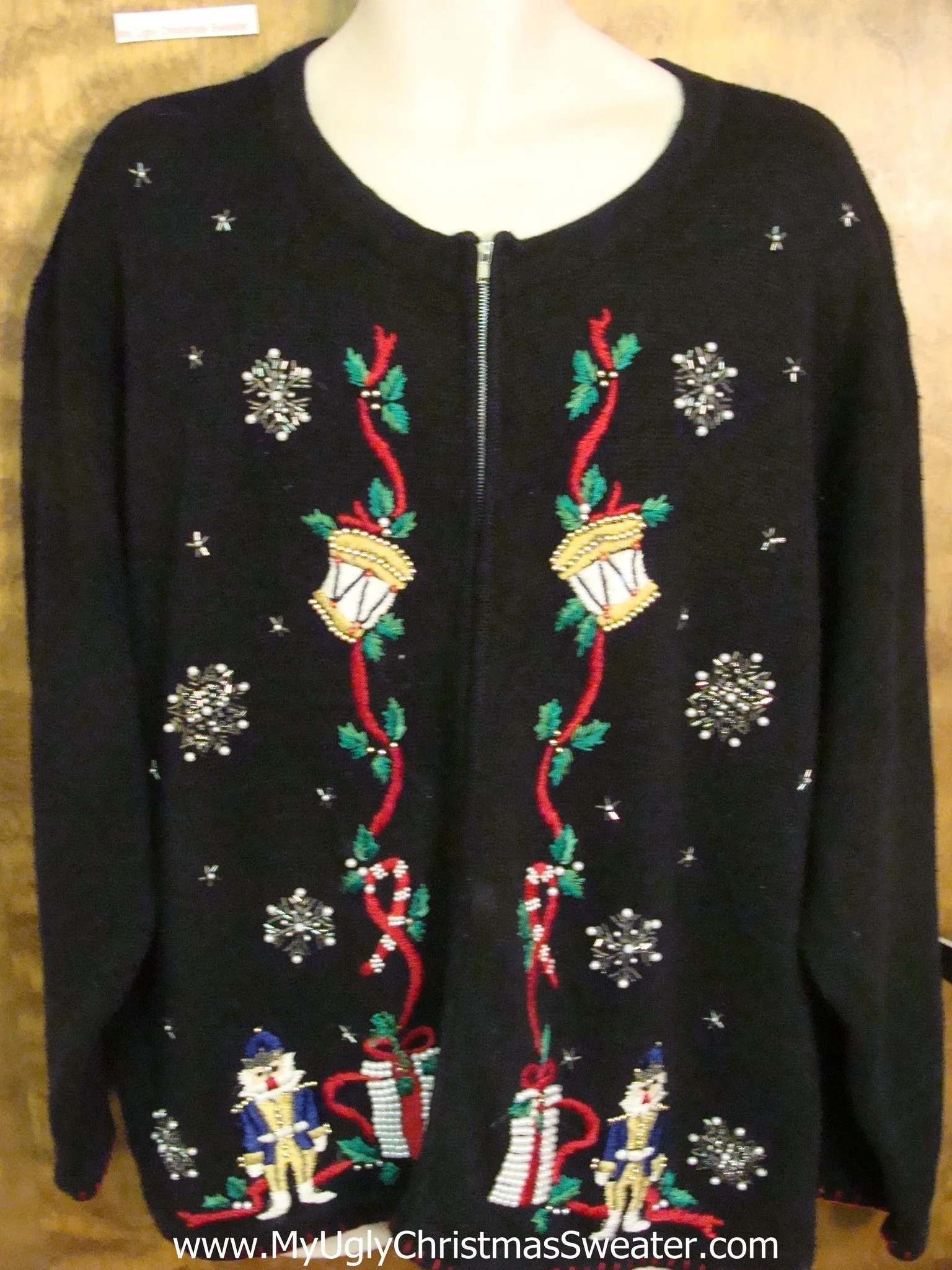 Nutcrackers Cheap Ugly Christmas Sweater  XXXL