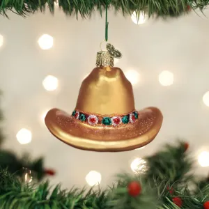 Old World Christmas Cowboy Hat Ornament