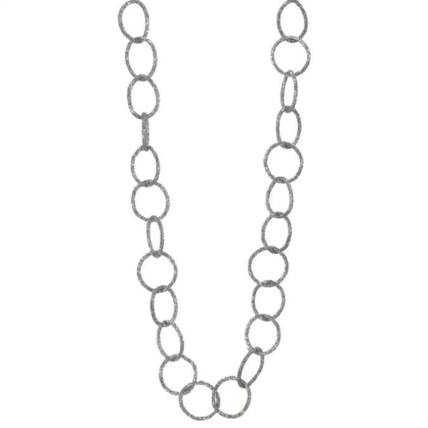 Regency International 48" Jewel/Bead Chain Garland Platinum