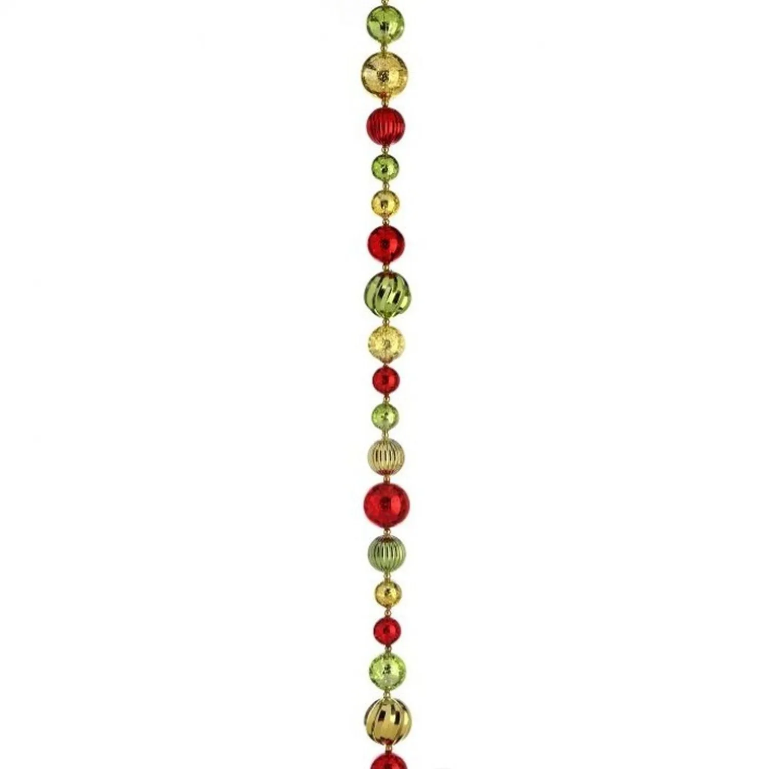 Regency International 60" Vacuum Plated Mercury Ball Ornament Garland