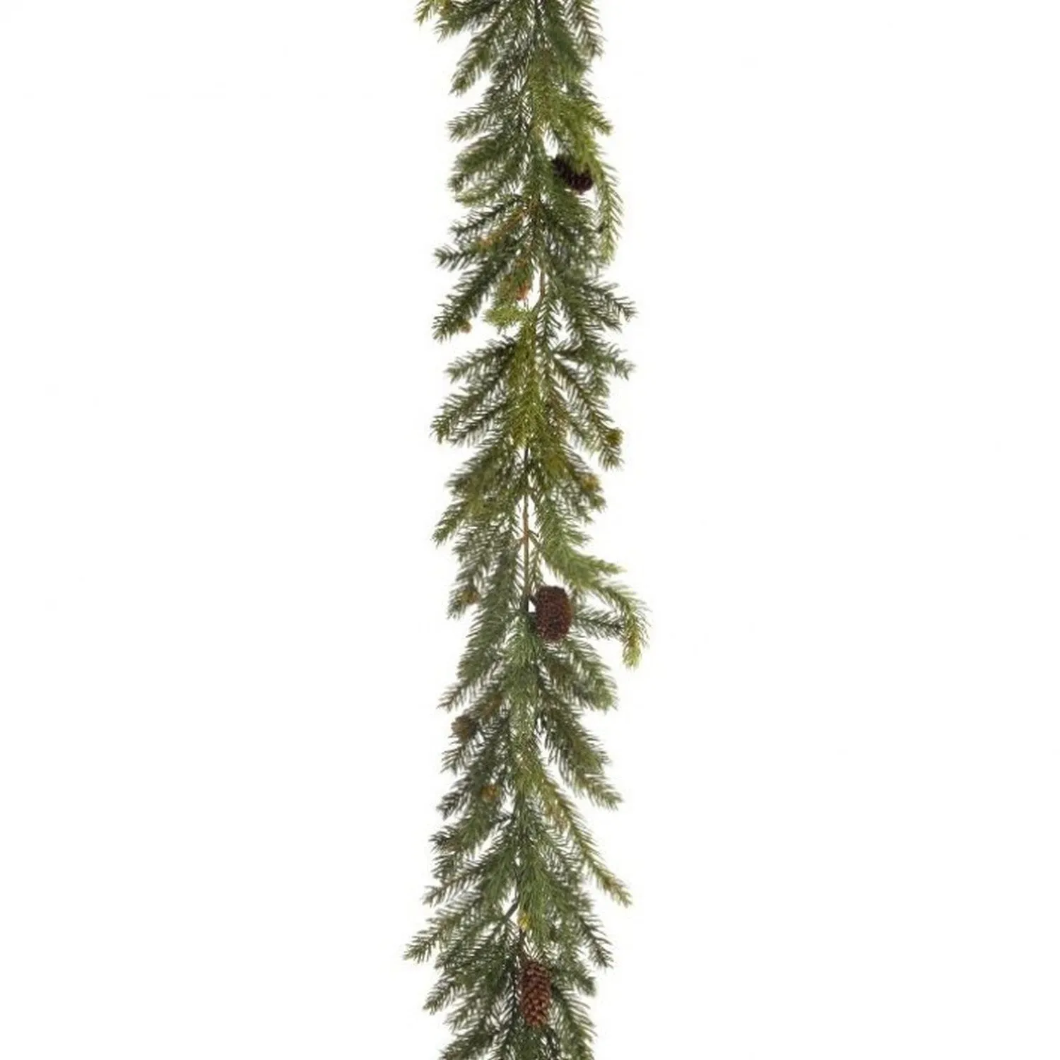 Regency International Plastic White Spruce, Cone Garland 6'