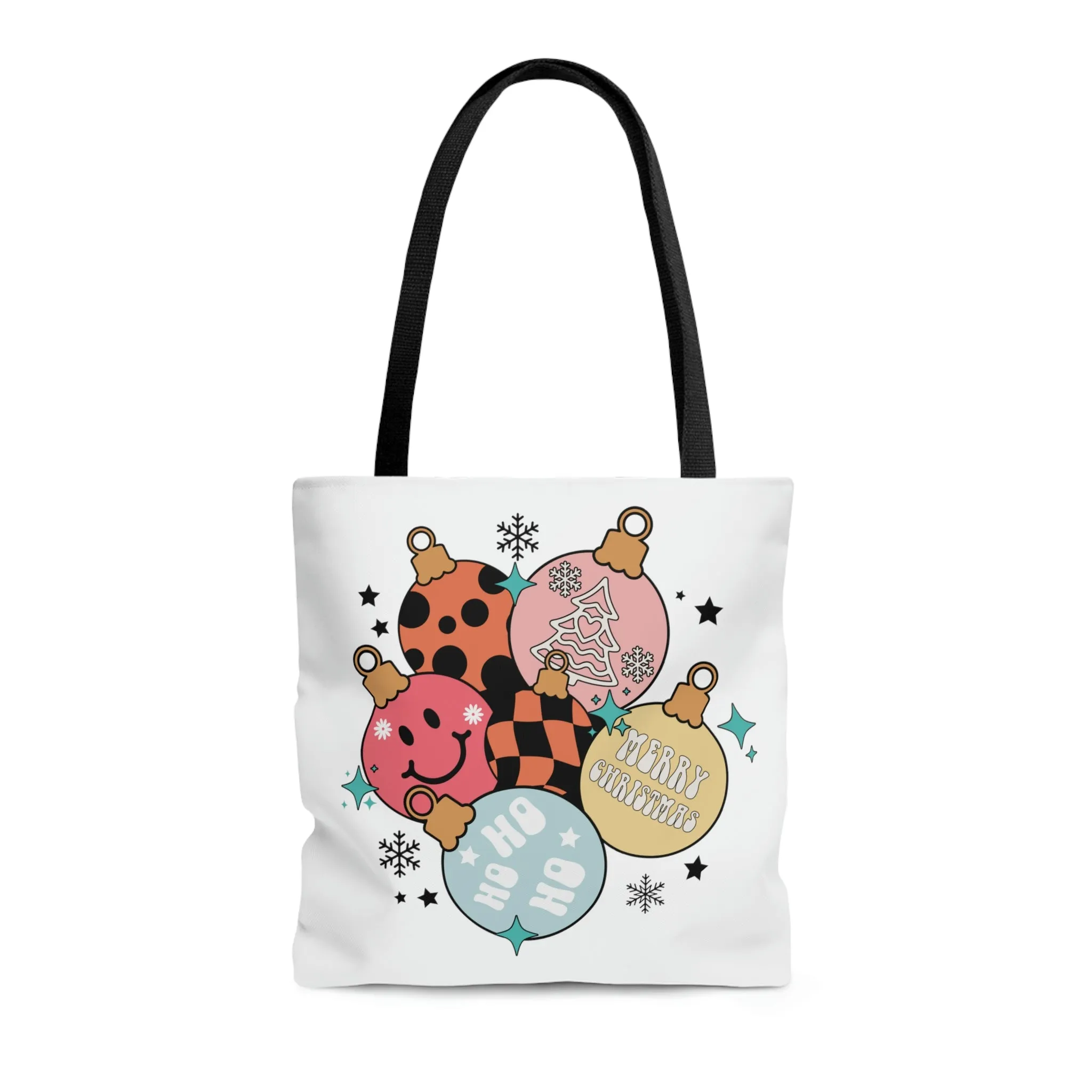 Retro Christmas Ornament Tote/Gift Bag