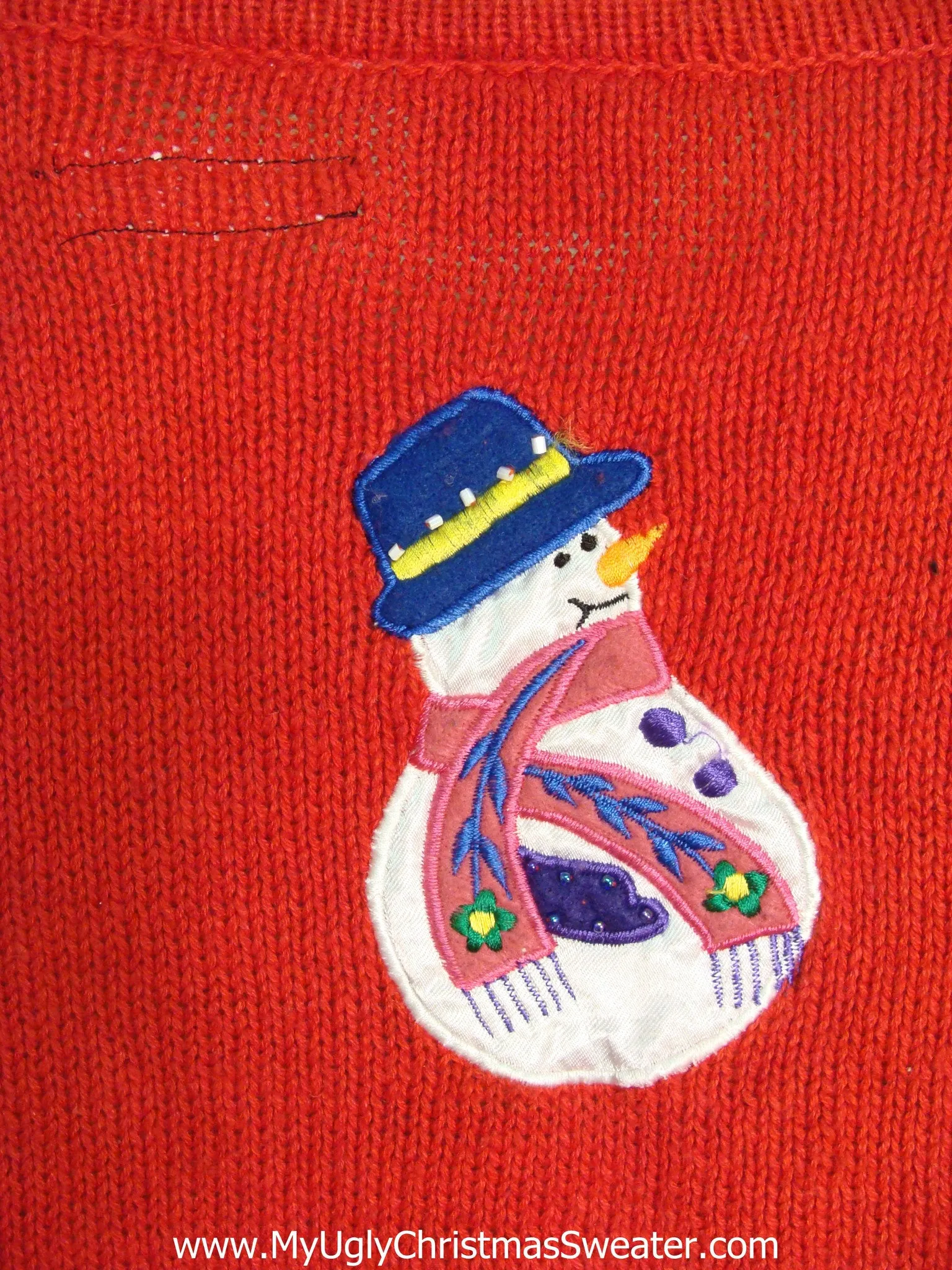 Rolly Polly Snowmen Light Up Ugly Xmas Sweater Vest