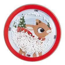 Rudolph Snow Globe Tin