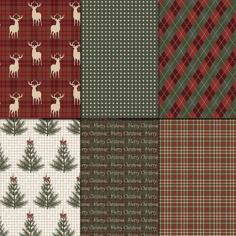 Rustic Christmas Charm Paper Pack