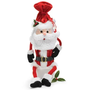 Santa Claus Wine Bottle Bags - 4 Pack