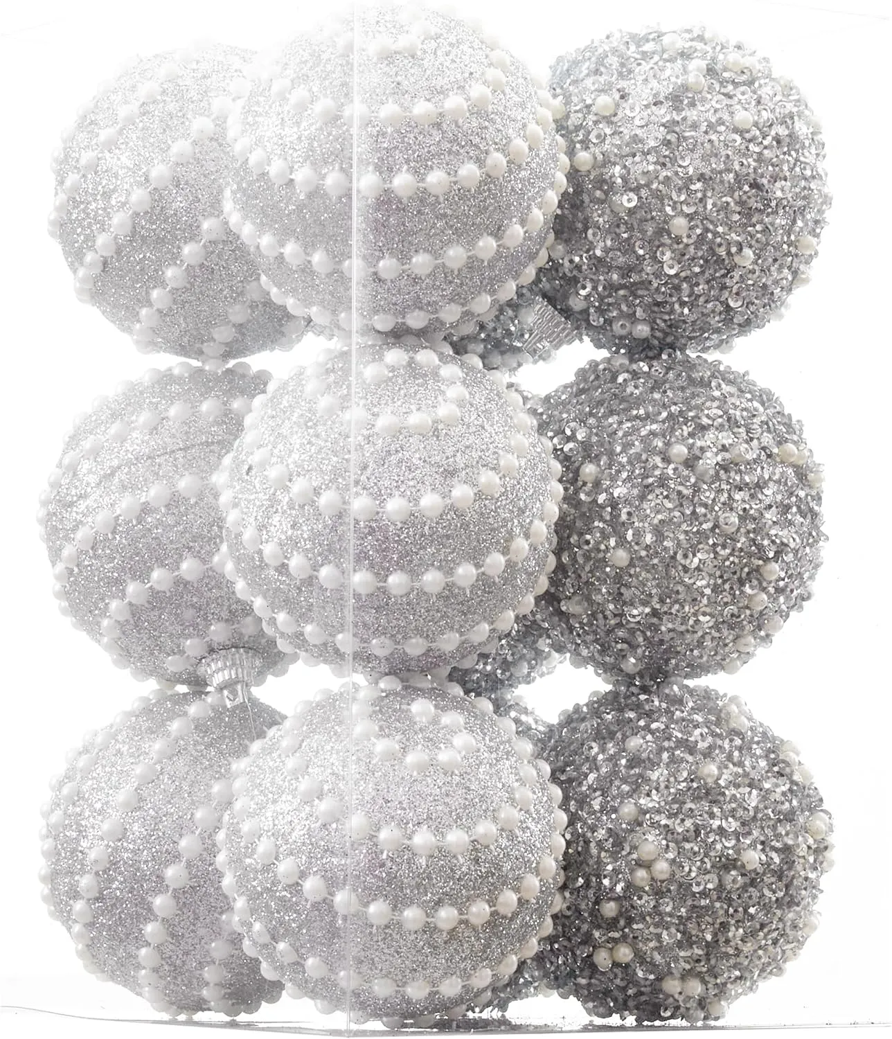 Shatterproof Red Christmas Ball Ornaments - Set of 12 - 70mm/2.76" - Holiday Party Decorations