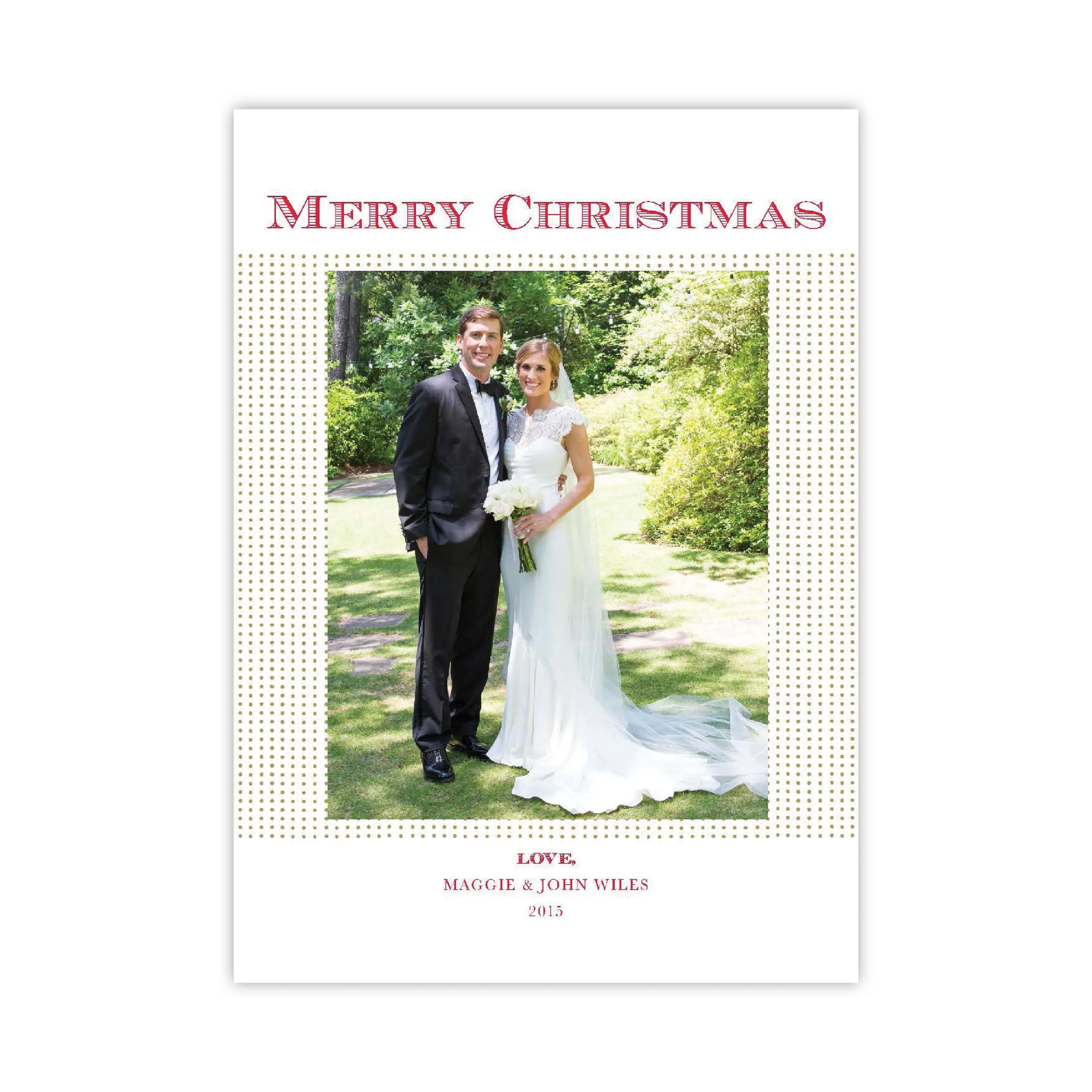 Simplicity Dots Christmas Holiday Card