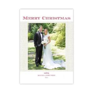 Simplicity Dots Christmas Holiday Card