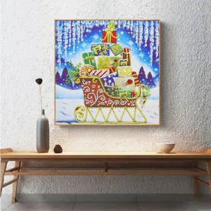 Sleigh DIY Special Shaped Diamond Painting