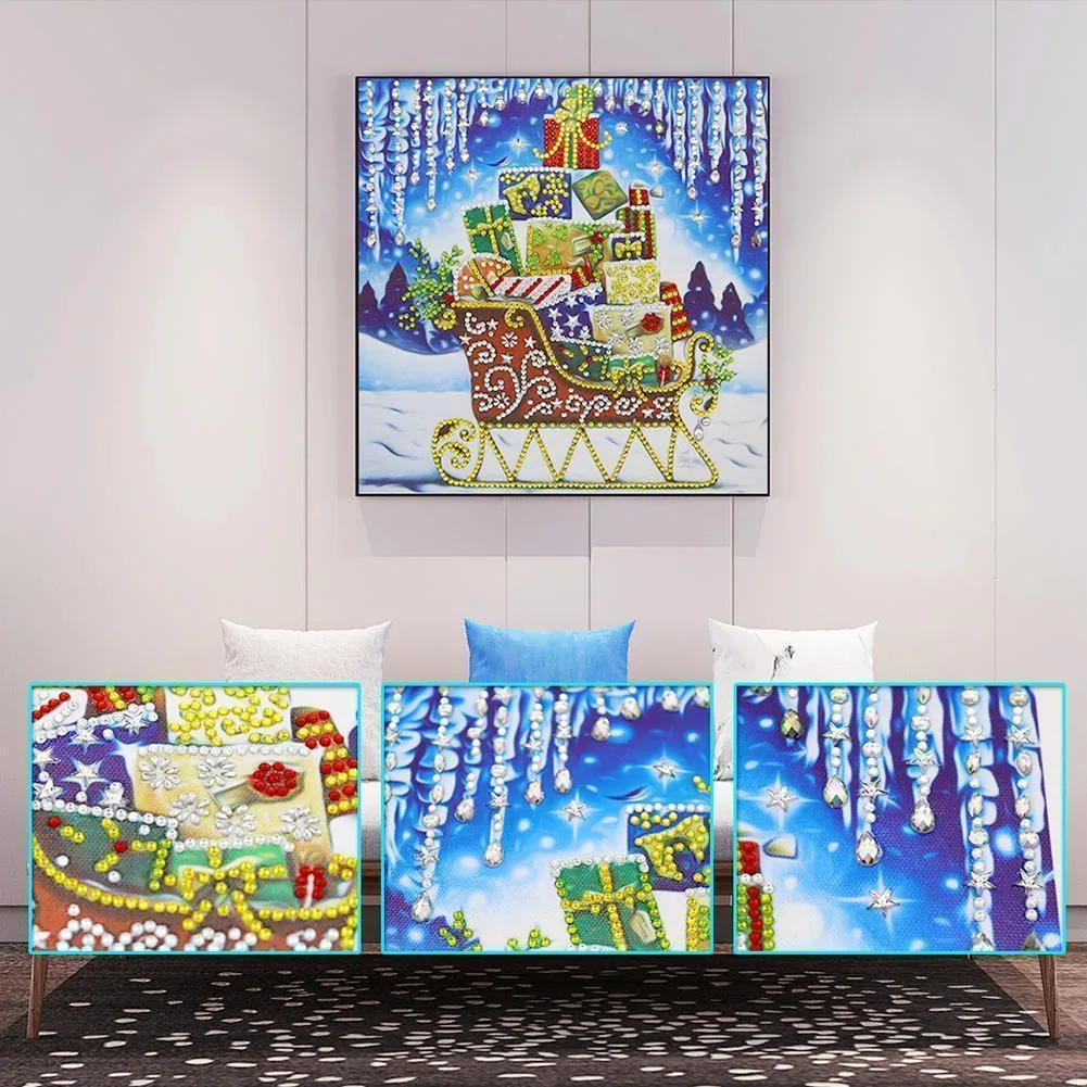 Sleigh DIY Special Shaped Diamond Painting